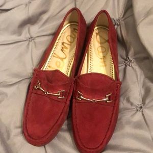 Sam Edelman burgundy suede loafer 7.5
